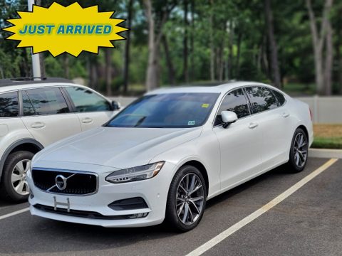 Crystal White Pearl Metallic Volvo S90 T5 AWD Momentum.  Click to enlarge.