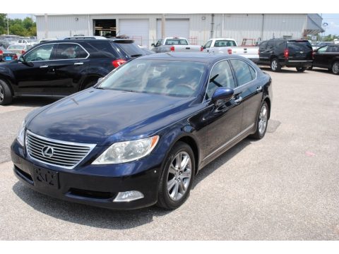 Black Sapphire Blue Pearl Lexus LS 460 AWD.  Click to enlarge.