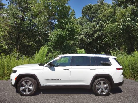 Bright White Jeep Grand Cherokee L Limited 4x4.  Click to enlarge.