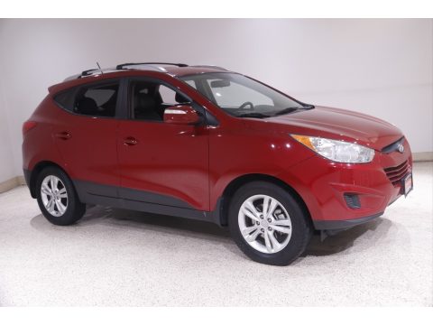 Garnet Red Hyundai Tucson GLS.  Click to enlarge.