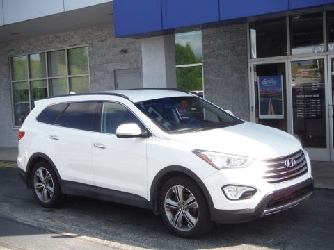 Monaco White Hyundai Santa Fe Limited AWD.  Click to enlarge.