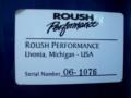 Info Tag of 2006 Ford Mustang Roush Stage 2 Convertible #9