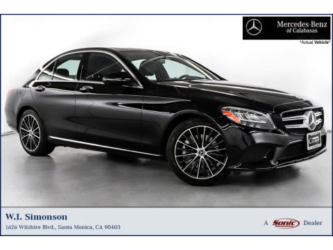 Black Mercedes-Benz C 300 Sedan.  Click to enlarge.