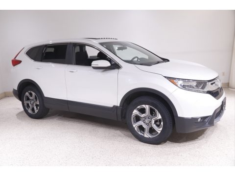 Platinum White Pearl Honda CR-V EX AWD.  Click to enlarge.