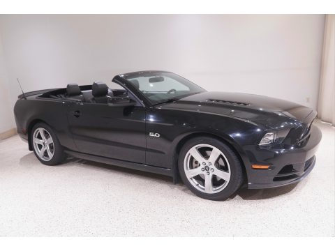 Black Ford Mustang GT Premium Convertible.  Click to enlarge.