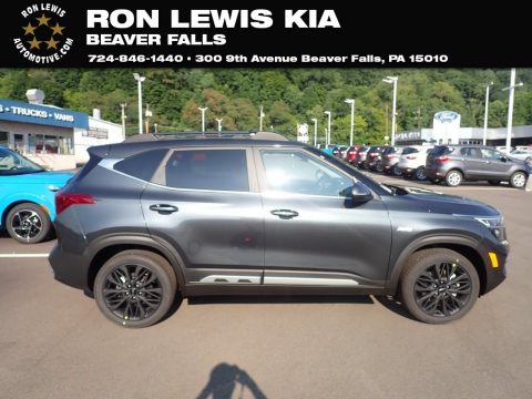 Gravity Gray Kia Seltos Nightfall AWD.  Click to enlarge.