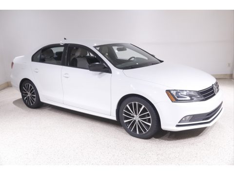 Pure White Volkswagen Jetta Sport.  Click to enlarge.