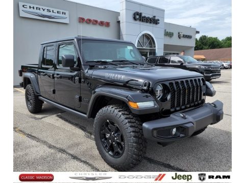Black Jeep Gladiator Willys 4x4.  Click to enlarge.