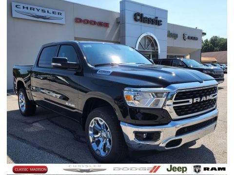 Diamond Black Crystal Pearl Ram 1500 Big Horn Crew Cab 4x4.  Click to enlarge.
