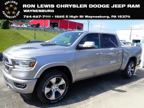 Billet Silver Metallic Ram 1500 Laramie Crew Cab 4x4.  Click to enlarge.