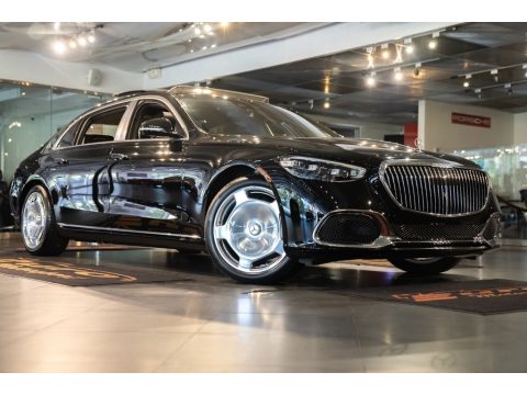 Black Mercedes-Benz S Maybach S 580 4Matic Sedan.  Click to enlarge.