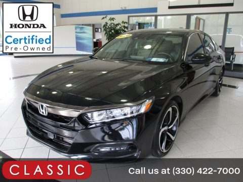 Crystal Black Pearl Honda Accord Sport Sedan.  Click to enlarge.