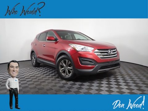 Serrano Red Hyundai Santa Fe Sport FWD.  Click to enlarge.