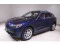Front 3/4 View of 2019 Alfa Romeo Stelvio Ti Lusso AWD #3