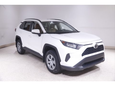 Super White Toyota RAV4 LE AWD.  Click to enlarge.