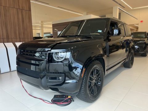 Santorini Black Metallic Land Rover Defender 110 X.  Click to enlarge.