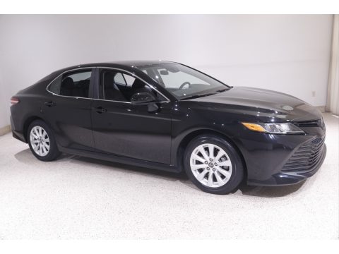 Midnight Black Metallic Toyota Camry LE.  Click to enlarge.