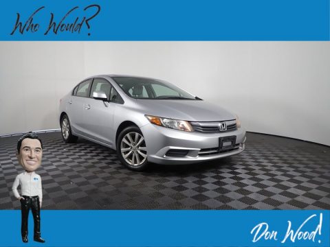 Alabaster Silver Metallic Honda Civic EX Sedan.  Click to enlarge.