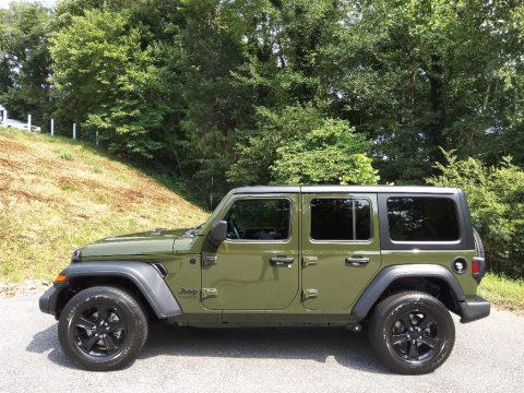 Sarge Green Jeep Wrangler Unlimited Sport Altitude 4x4.  Click to enlarge.