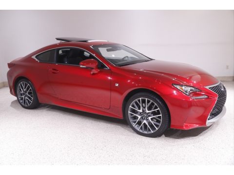Infrared Lexus RC 350 F Sport AWD.  Click to enlarge.
