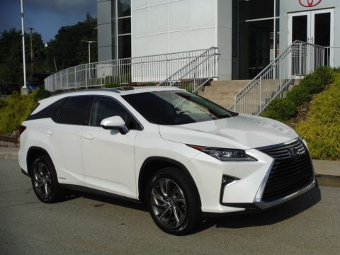 Eminent White Pearl Lexus RX 450hL AWD.  Click to enlarge.