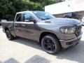 Front 3/4 View of 2022 Ram 1500 Big Horn Night Edition Quad Cab 4x4 #7