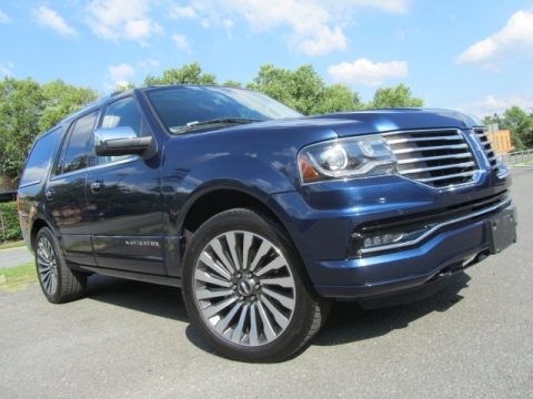 Midnight Sapphire Metallic Lincoln Navigator Select 4x4.  Click to enlarge.