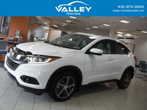 Platinum White Pearl Honda HR-V EX AWD.  Click to enlarge.