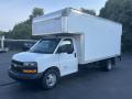 Front 3/4 View of 2018 Chevrolet Express Cutaway 4500 Moving Van #1