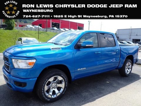Hydro Blue Pearl Ram 1500 Big Horn Crew Cab 4x4.  Click to enlarge.