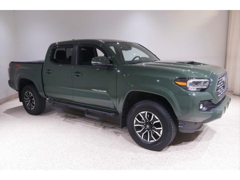 Army Green Toyota Tacoma SR5 Double Cab 4x4.  Click to enlarge.