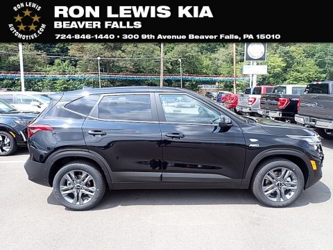 Cherry Black Kia Seltos LX AWD.  Click to enlarge.