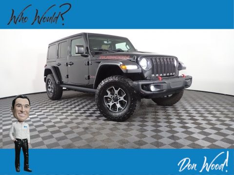 Black Jeep Wrangler Unlimited Rubicon 4x4.  Click to enlarge.