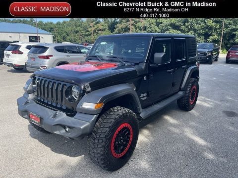 Black Jeep Wrangler Unlimited Sport 4x4.  Click to enlarge.
