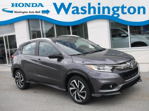 Modern Steel Metallic Honda HR-V Sport AWD.  Click to enlarge.