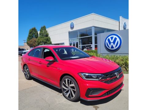 Tornado Red Volkswagen Jetta GLI.  Click to enlarge.