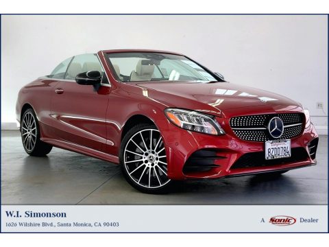 Cardinal Red Metallic Mercedes-Benz C 300 Cabriolet.  Click to enlarge.