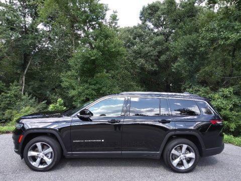 Diamond Black Crystal Pearl Jeep Grand Cherokee L Limited 4x4.  Click to enlarge.