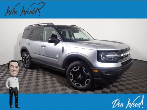 Iconic Silver Metallic Ford Bronco Sport Outer Banks 4x4. Click to enlarge. Iconic Silver Metallic Ford Bronco Sport Outer Banks 4x4. Click to enlarge.