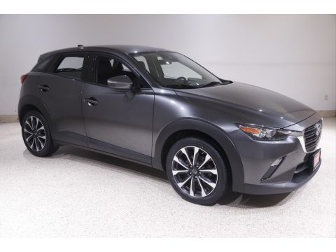 Machine Gray Metallic Mazda CX-3 Touring AWD.  Click to enlarge.
