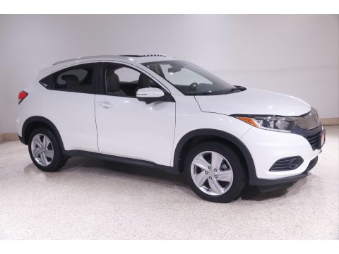 Platinum White Pearl Honda HR-V EX AWD.  Click to enlarge.