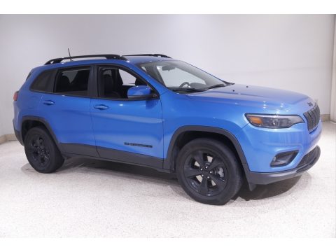 Hydro Blue Pearl Jeep Cherokee Altitude 4x4.  Click to enlarge.
