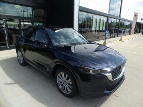 Deep Crystal Blue Mica Mazda CX-5 Turbo Signature AWD.  Click to enlarge.