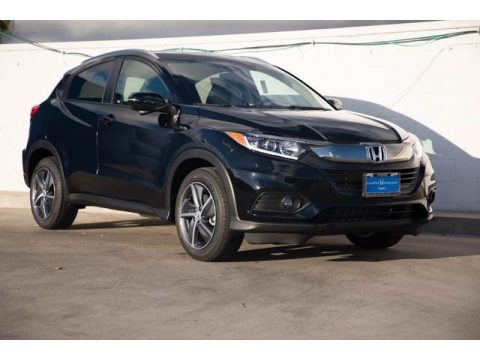 Crystal Black Pearl Honda HR-V EX-L.  Click to enlarge.