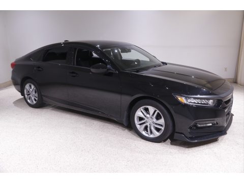 Crystal Black Pearl Honda Accord LX Sedan.  Click to enlarge.