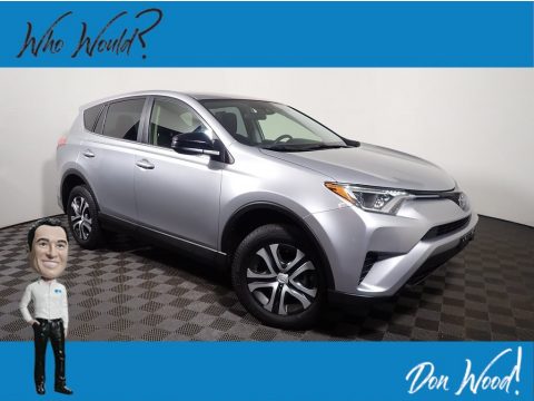 Silver Sky Metallic Toyota RAV4 LE.  Click to enlarge.