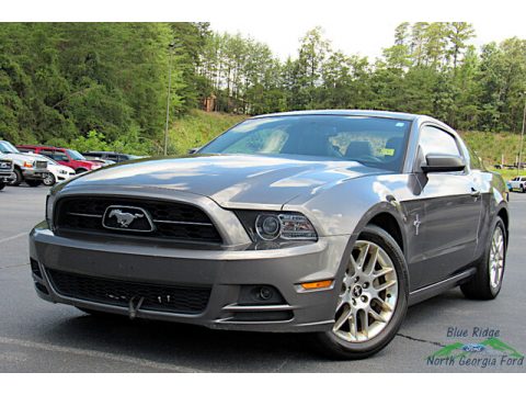 Sterling Gray Ford Mustang V6 Premium Coupe.  Click to enlarge.