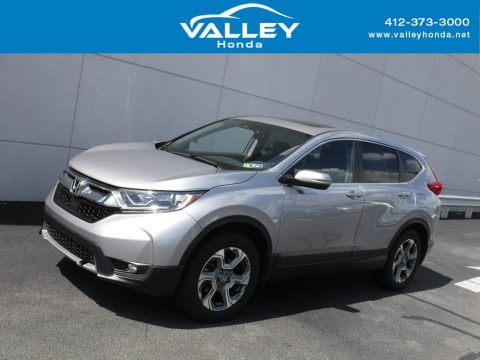 Lunar Silver Metallic Honda CR-V EX AWD.  Click to enlarge.