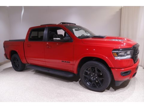 Flame Red Ram 1500 Laramie G/T Crew Cab 4x4.  Click to enlarge.