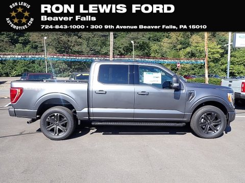 Carbonized Gray Metallic Ford F150 Lariat SuperCrew 4x4.  Click to enlarge.